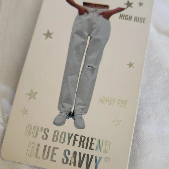 NWT Blue Savvy High Rise 90's Boyfriend Size 11 - Picture 5 of 15